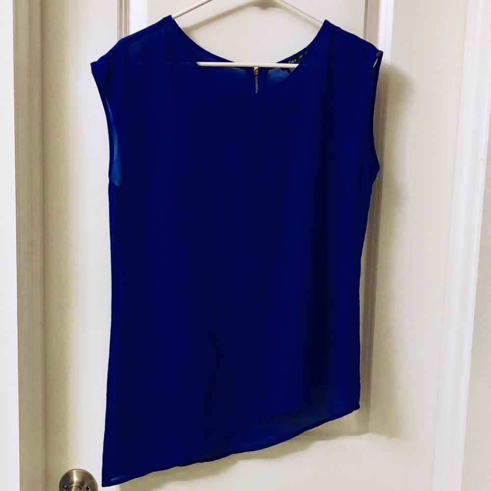 Blue asymmetrical top (small)